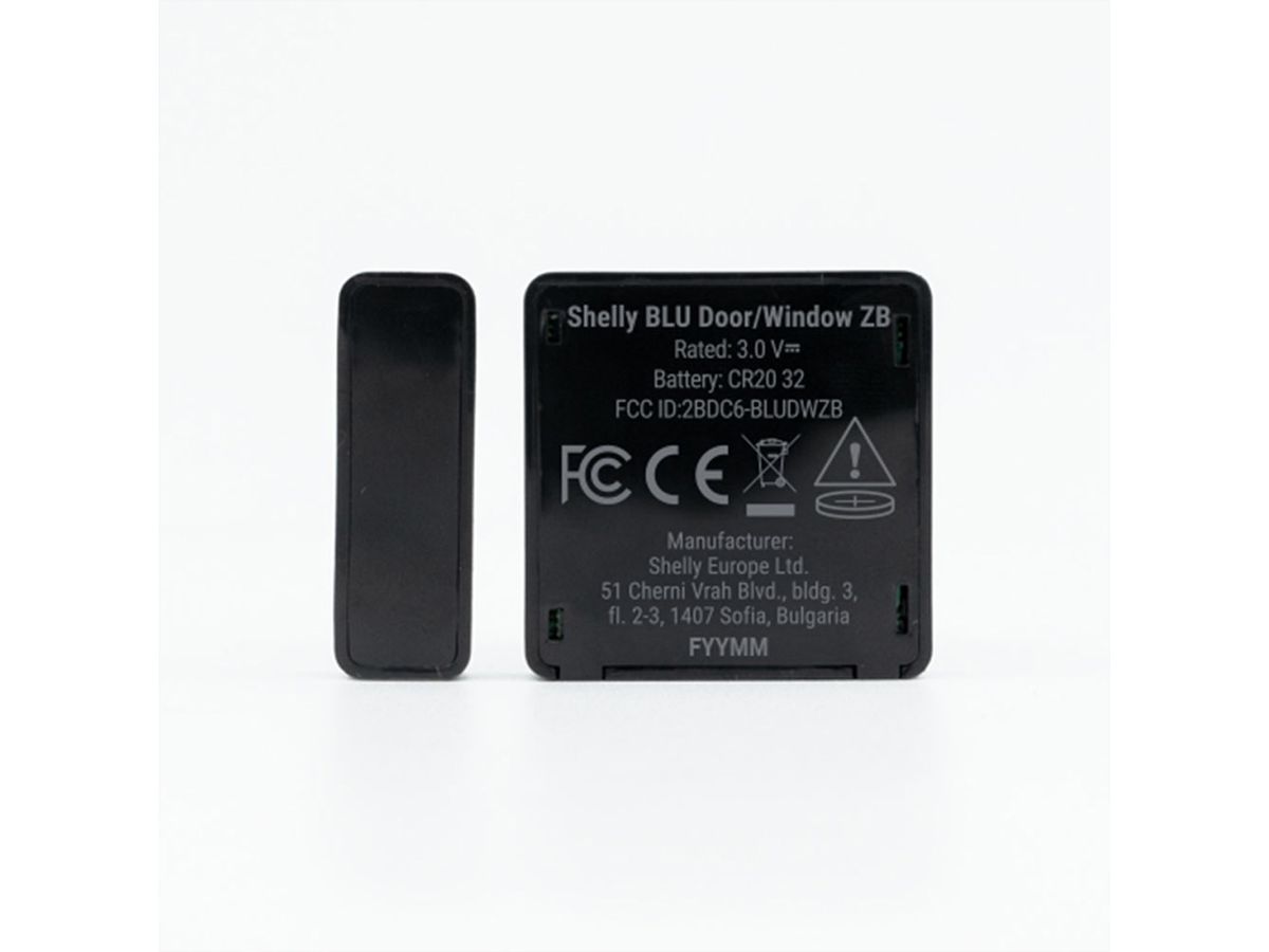 Shelly Tür & Fenstersensor BLU, Zigbee, schwarz