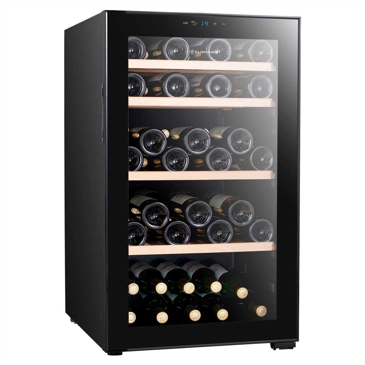 Climadiff Weinkühlschrank CEPAGE52F, Freistehend, 1 Zone, 52 Flaschen