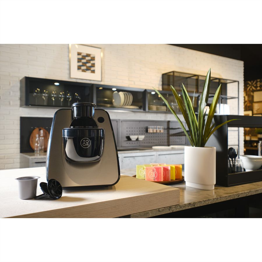 TooA Eismaschine Milano Schwarz/Inox