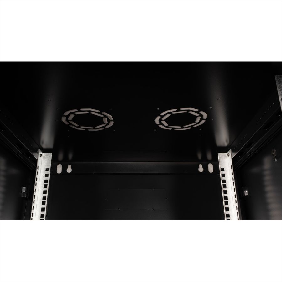 VALUE 19-Zoll Wandgehäuse 12HE, 600x600mm schwarz, Bausatz