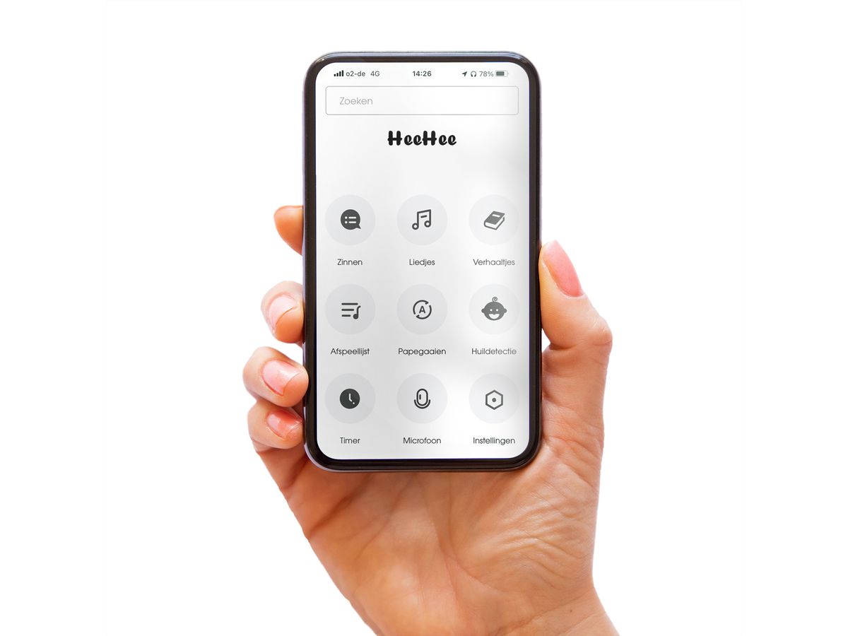 Alecto Baby HeeHee - Bouton vocal, transforme votre peluche en un ami interactif, Blanc