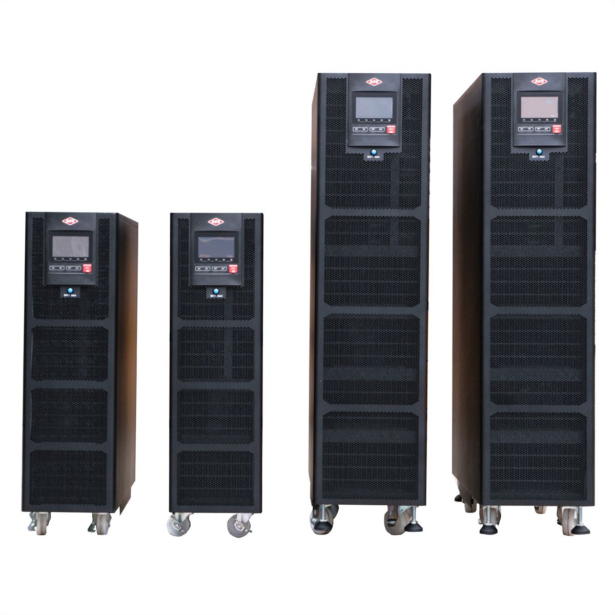 AEC IST7 20kVA - Online Tower USV –  32x 24Ah Batterien – 10 Min. Autonomie bei 100% Last, keine internen Batterien – externer Batterieschrank BB5 mit 32x 24Ah LL