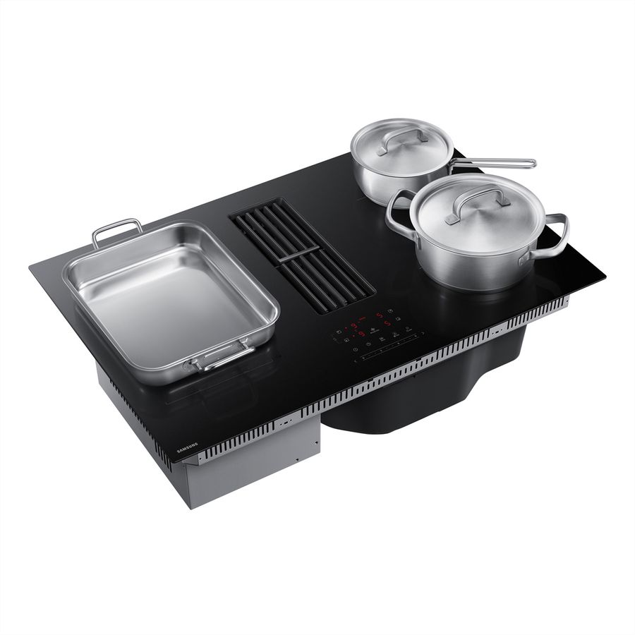 Samsung Table de cuisson avec tirage à la terre intégré 80 cm, FlexZone, 720m³/h,  A+