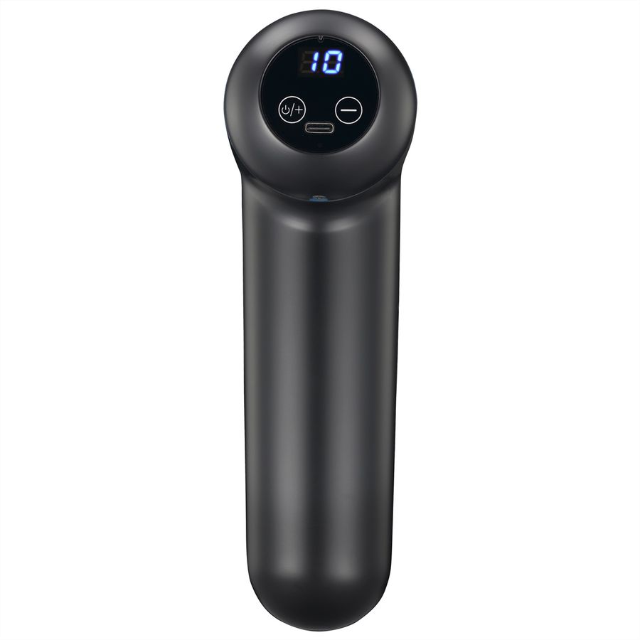 Melissa Massagepistole 16770048, wiederaufladbar, LED, 4 Köpfe, schwarz