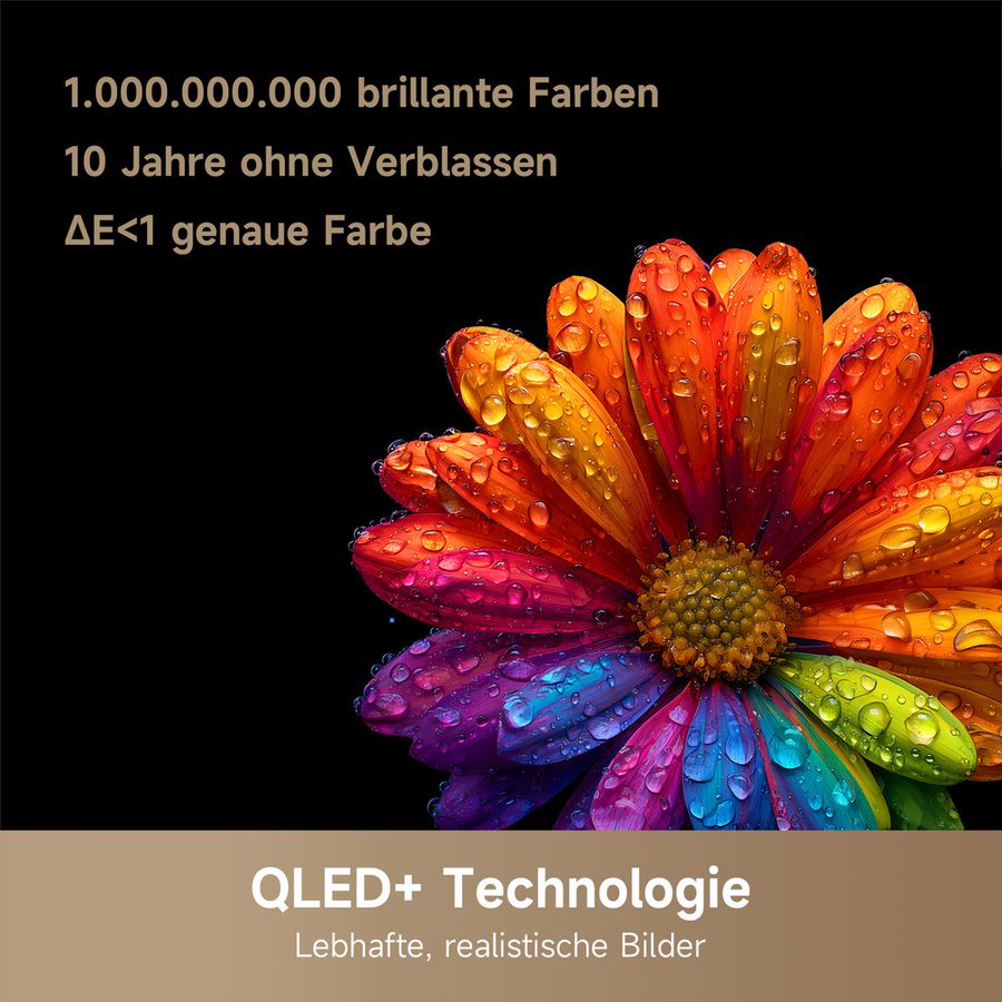 Dreame TV 55", Q100, Vivid QLED-4K, 120Hz, Mineral Black
