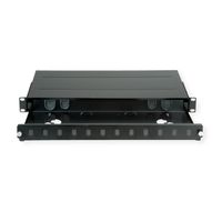 ROLINE Panneau FO 19" vide, 1U, 12x SC-Simplex ou LC-Duplex , noir