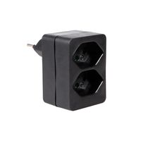 Schönenberger Connecteur de dérivation , 2xT13, fiche T12 - 10A, noir