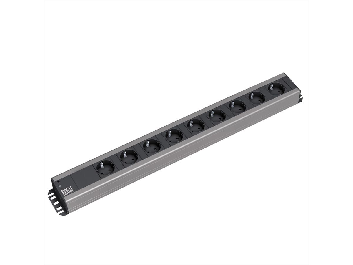 BACHMANN Multiprise 9x contact de protection, 2 m
