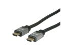 ROLINE Câble HDMI High Speed avec Ethernet, noir/argent, 5 m