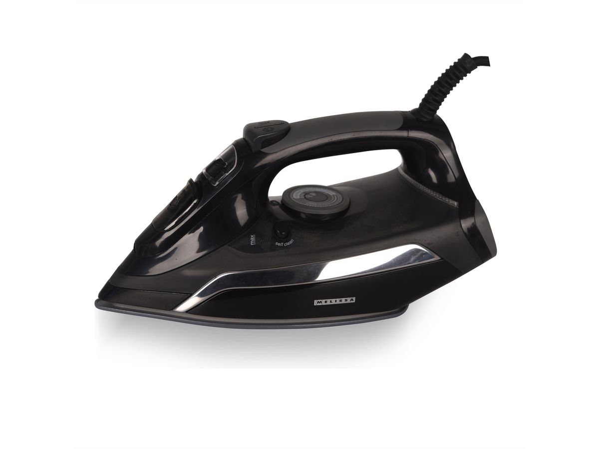 Melissa Fer à vapeur 16390057, avec semelle céramique, noir, 2500W