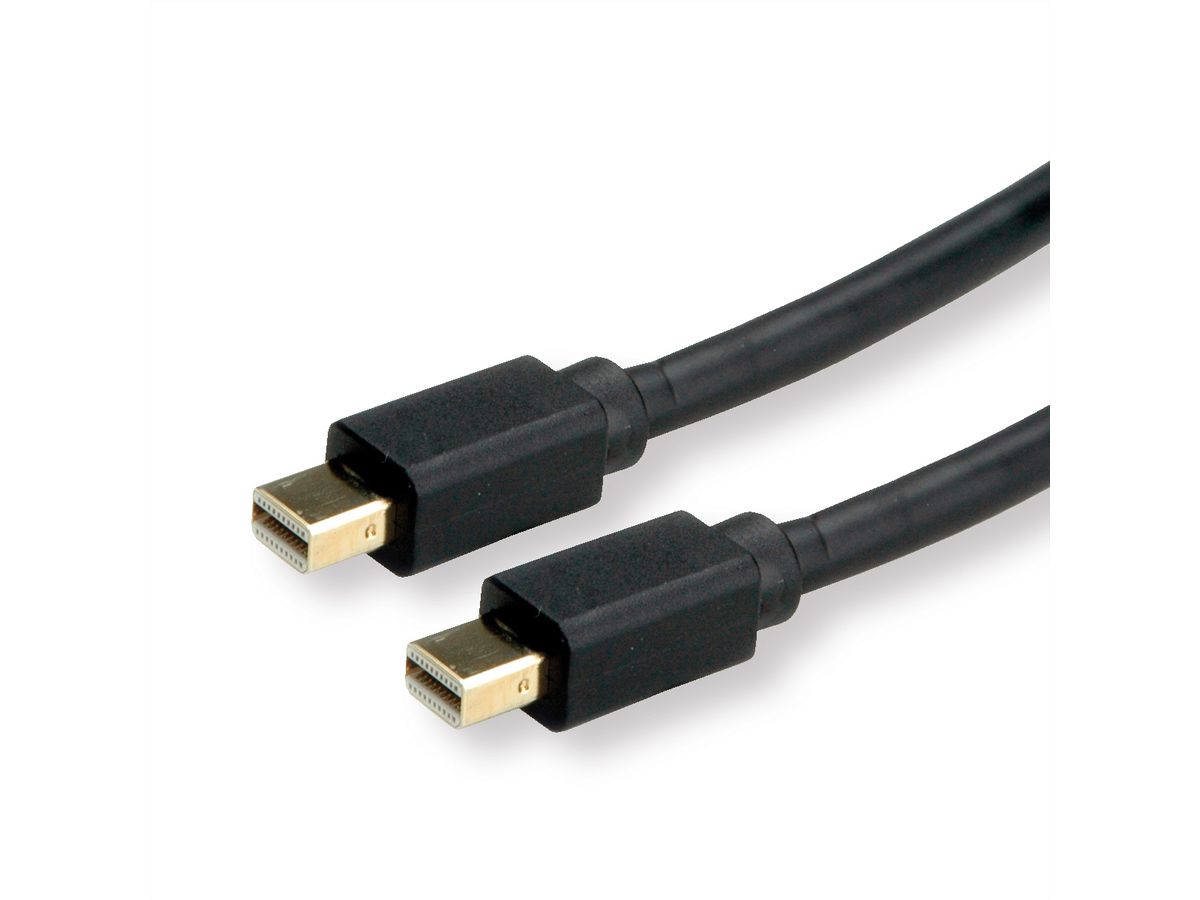 ROLINE Câble Mini DisplayPort v1.4, mDP M - mDP M, noir, 1 m