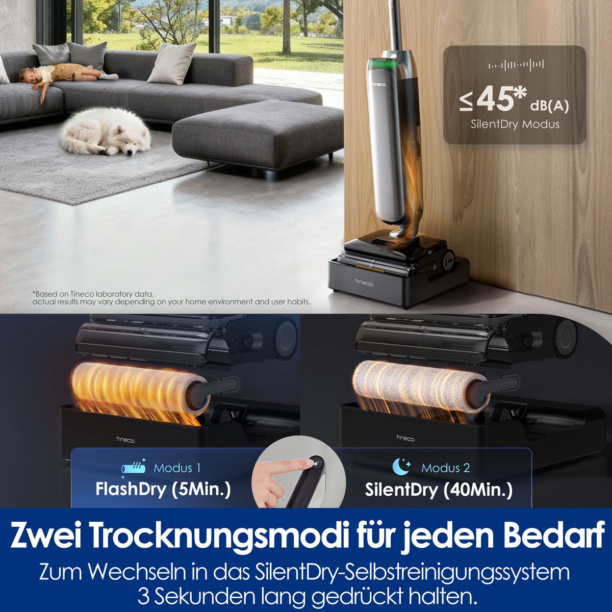 Tineco FLOOR ONE S9 Artist Steam Pro, Nass-Trockensauger