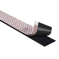 VELCRO® Bande 50mmx5m noir, crochets&velours autocollants extra fort