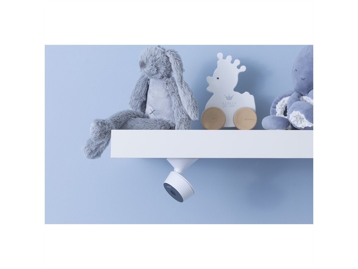 Alecto SMARTBABY5 - Babyphone Wi-Fi avec caméra, Blanc