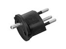 Fix -Adapter D Schutzkontakt / CH 3-polig (T12), Retail Verpackung