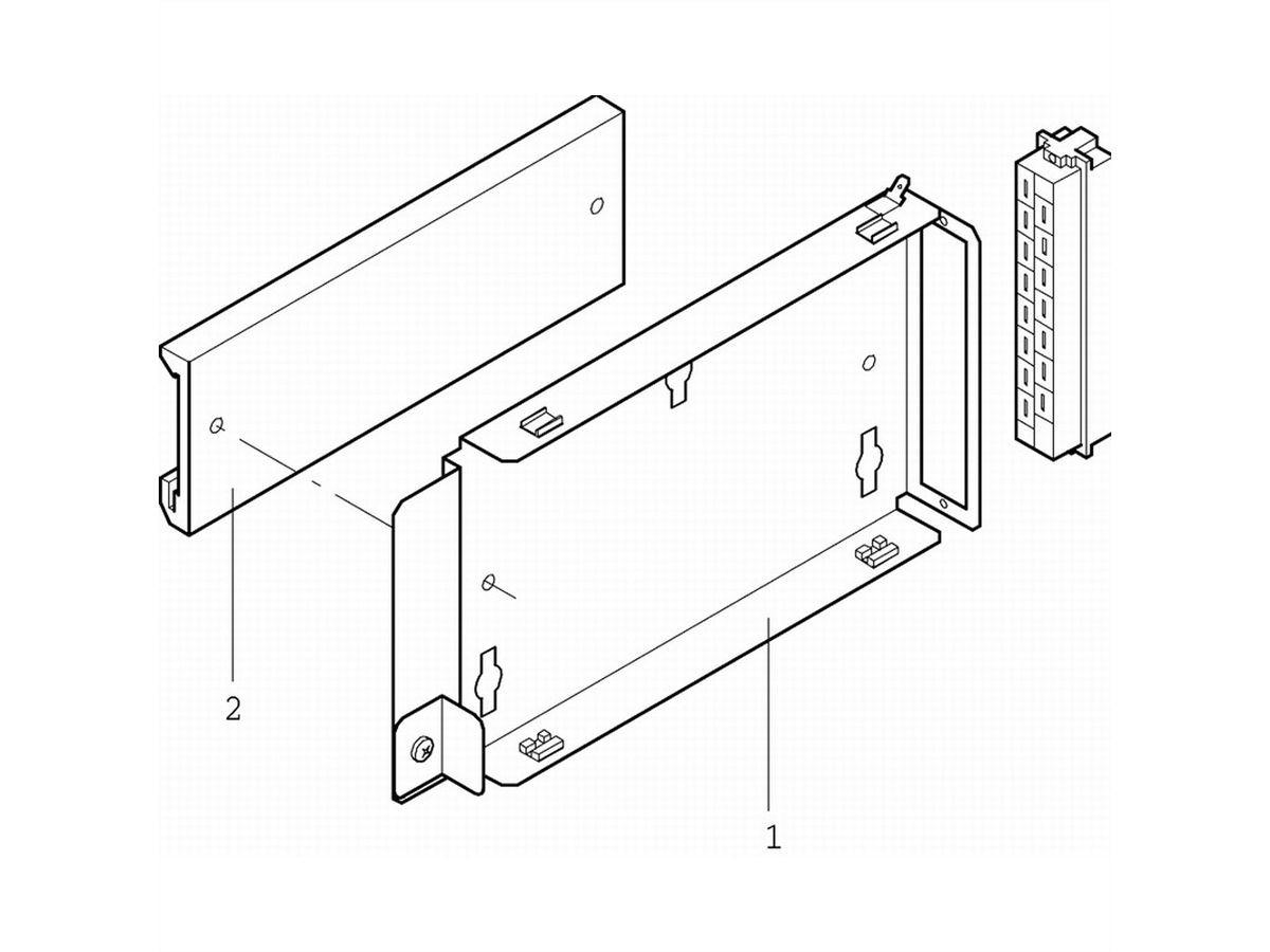 SCHROFF Wandhalter - WANDHALTER PSU