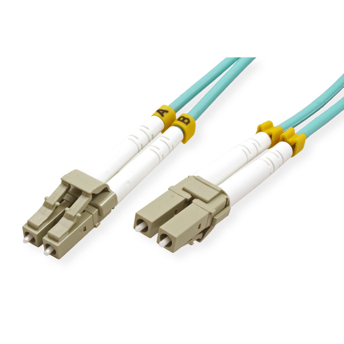 VALUE LWL-Kabel 50/125µm OM3, LC/LC, LSOH, türkis, 20 m