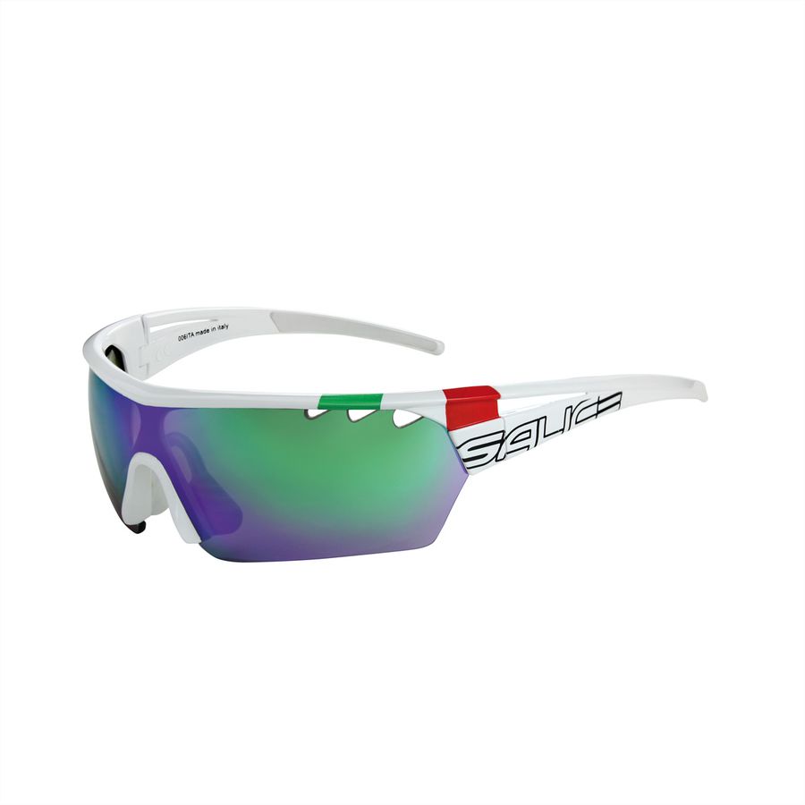 Salice Occhiali Lunettes de sports 006ITA, White ITA / RW Green