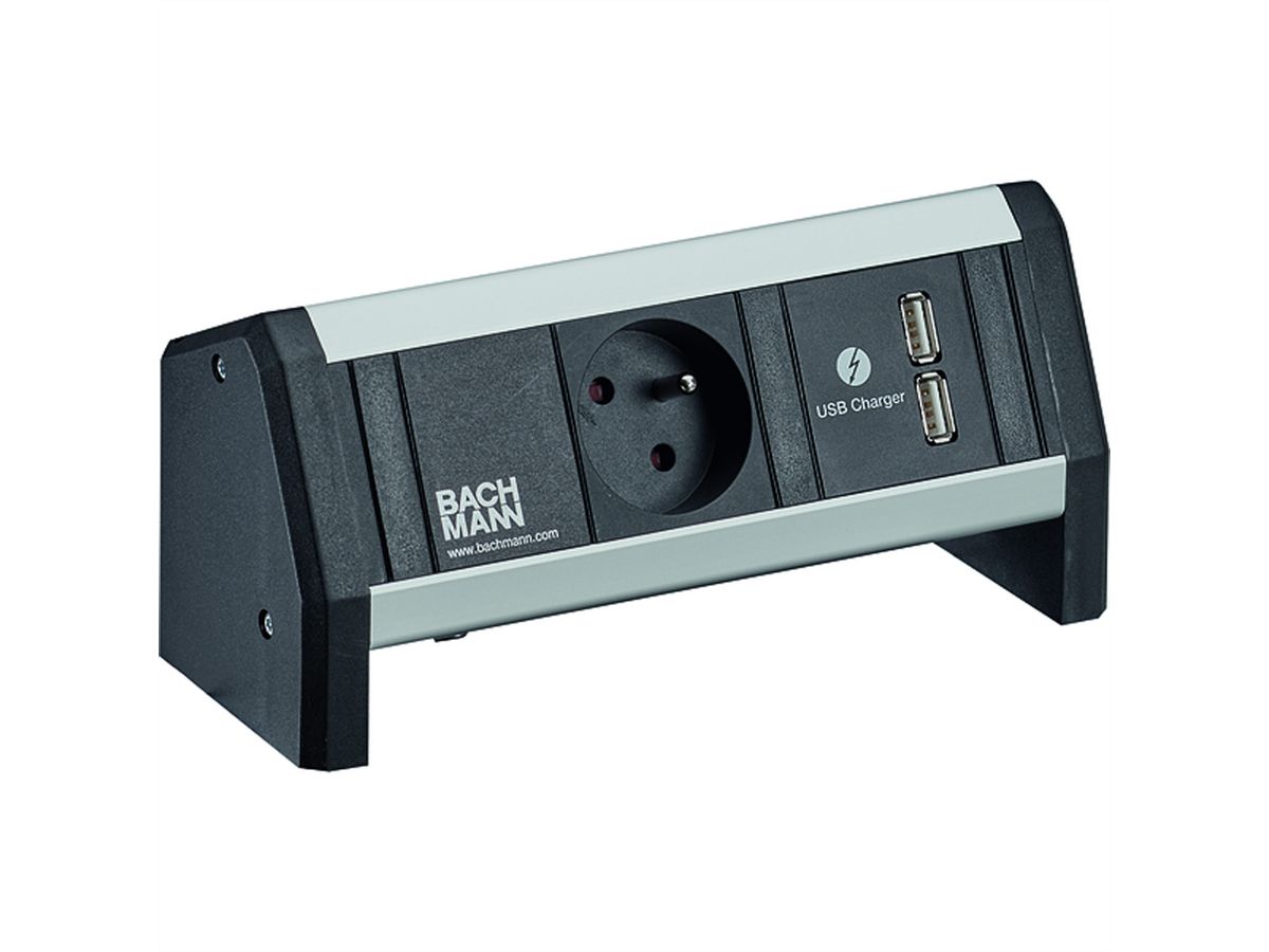 BACHMANN DESK 1xUTE 1xUSB Charger Strom GST18