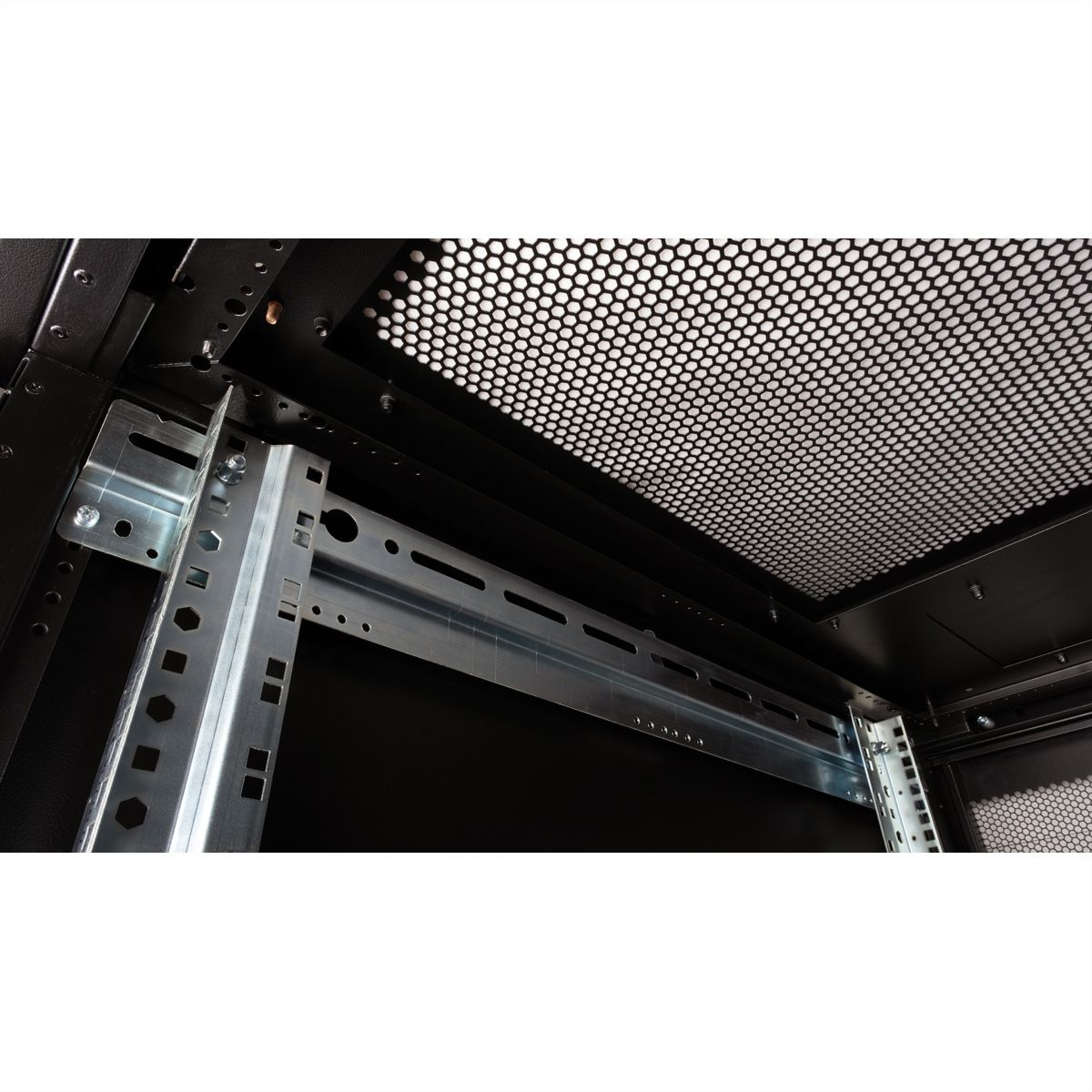 ROLINE 19-Zoll Serverschrank Pro 42 HE, 600x1000 BxT schwarz Plexiglas