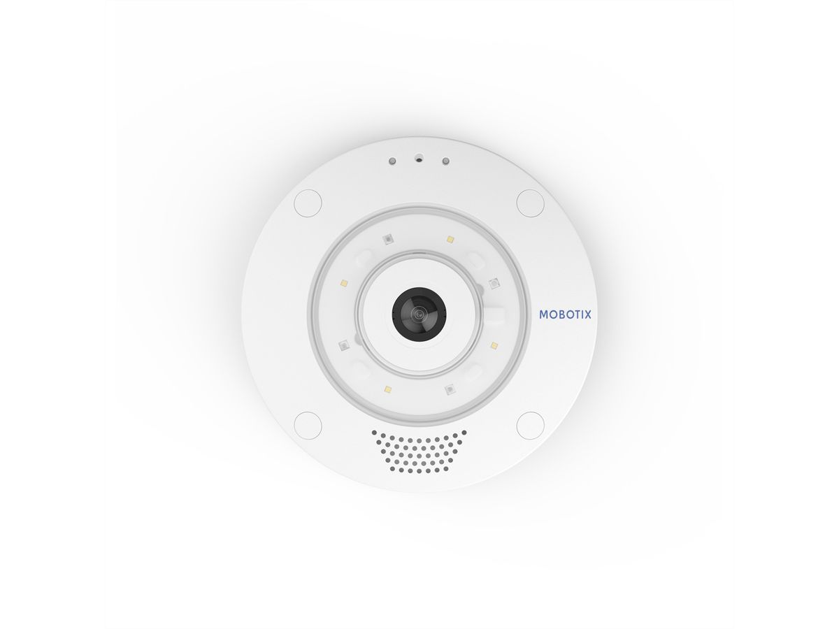 Mobotix Q71B Fisheye Kamera 12 MP, 180°/360°, Weisslicht & IR-LED bis 15m