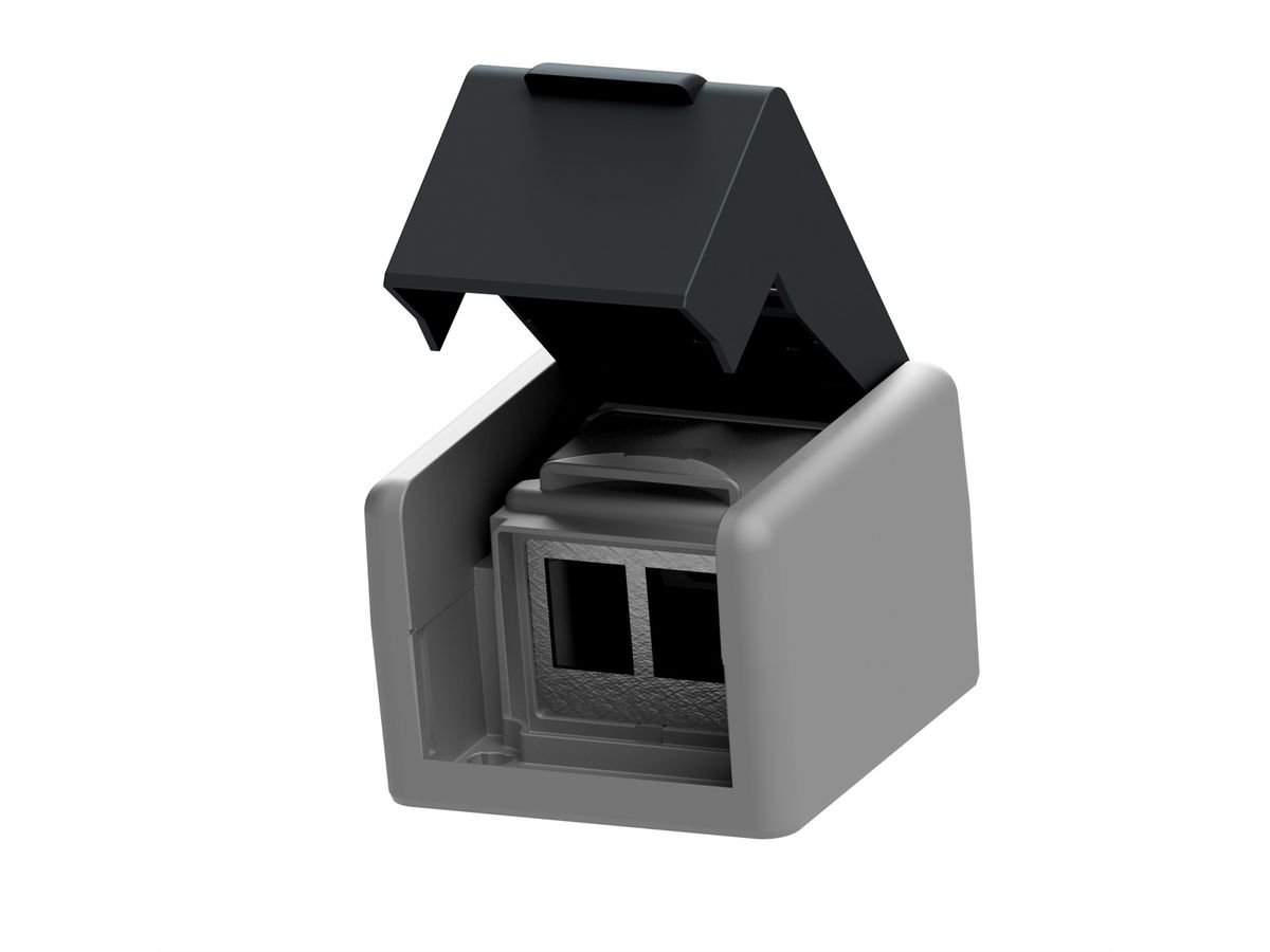 EasyLan preLink / fixLink AP-Dose grau