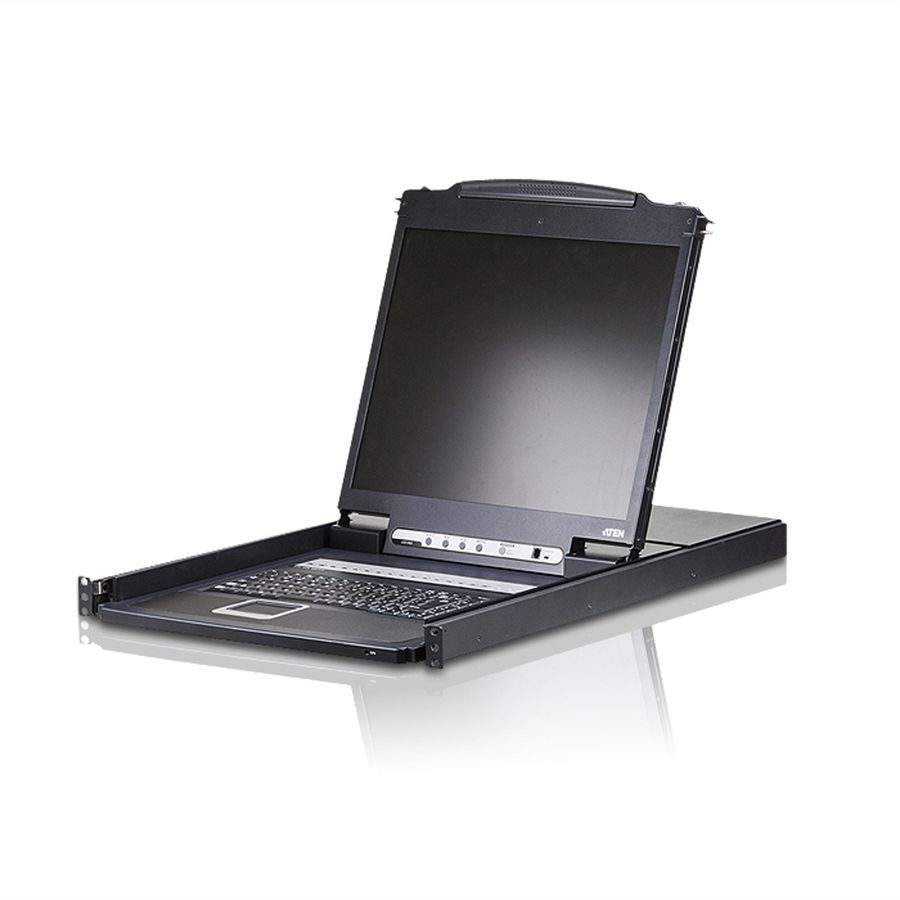 ATEN CL1316N KVM-Switch, 48cm TFT, VGA, PS/2-USB, 16 Port, CH-Layout