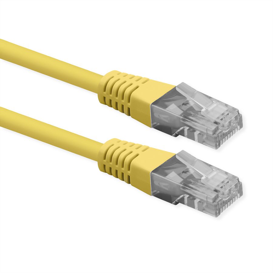 ROLINE Cordon Cat.6 (Classe E), UTP, PoE, jaune, 2 m