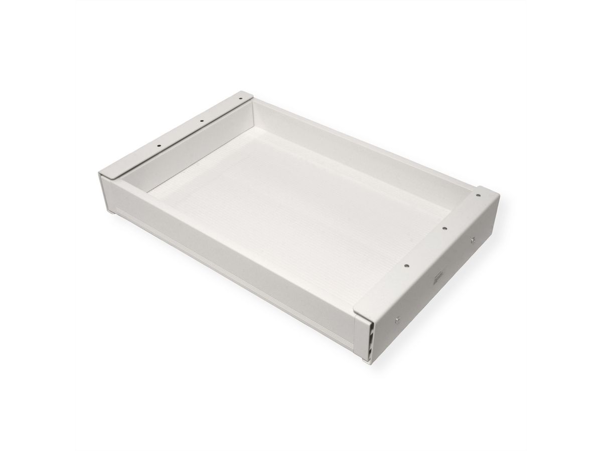 VALUE Tiroir sous bureau ultra-mince, taille moyenne, blanc