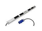 BACHMANN IT PDU ALU 1HE 16x C13 4x Schutzkontakt, CEE 16A blau