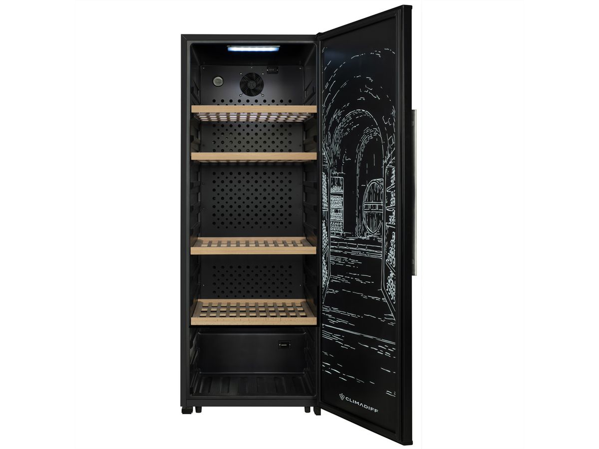 Climadiff Armoire à vin GARDE200D, Autonome, 1 zone, 204 bouteilles