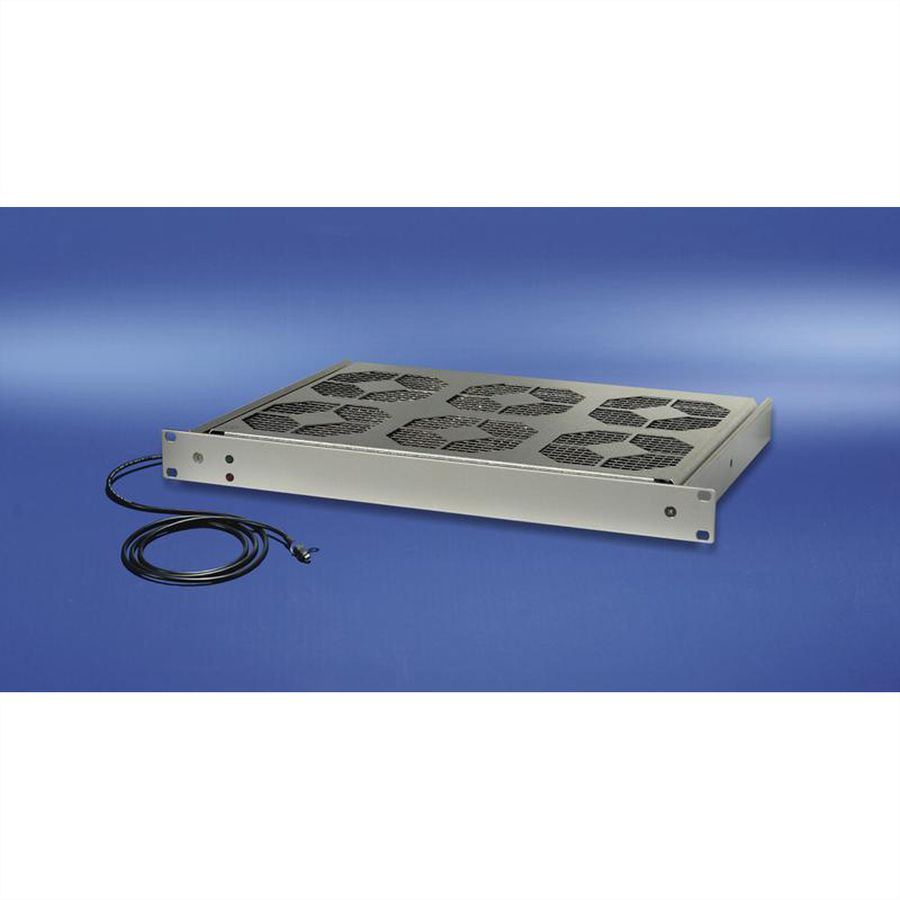 SCHROFF 19" Umlüfter, 6 Ventilatoren, 1 HE, 24 VDC, drehzahlgeregelt und funktionsüberwacht