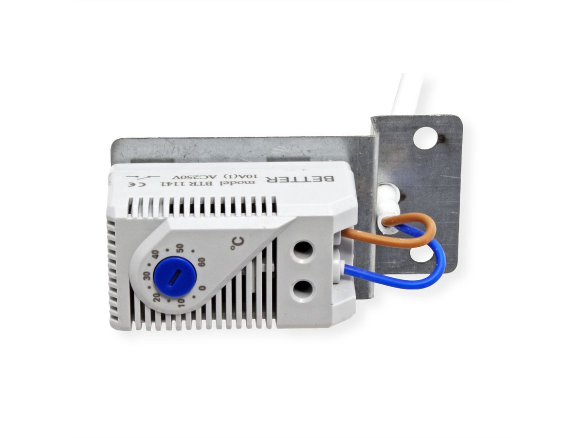 ROLINE 19" Unité de ventilation pour toit, 4 ventilateurs, thermostat, gris