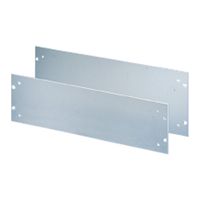 SCHROFF Face avant 19" avec trous pour poignées, 5 U, 3 mm, alu, anodisé, bords non traités