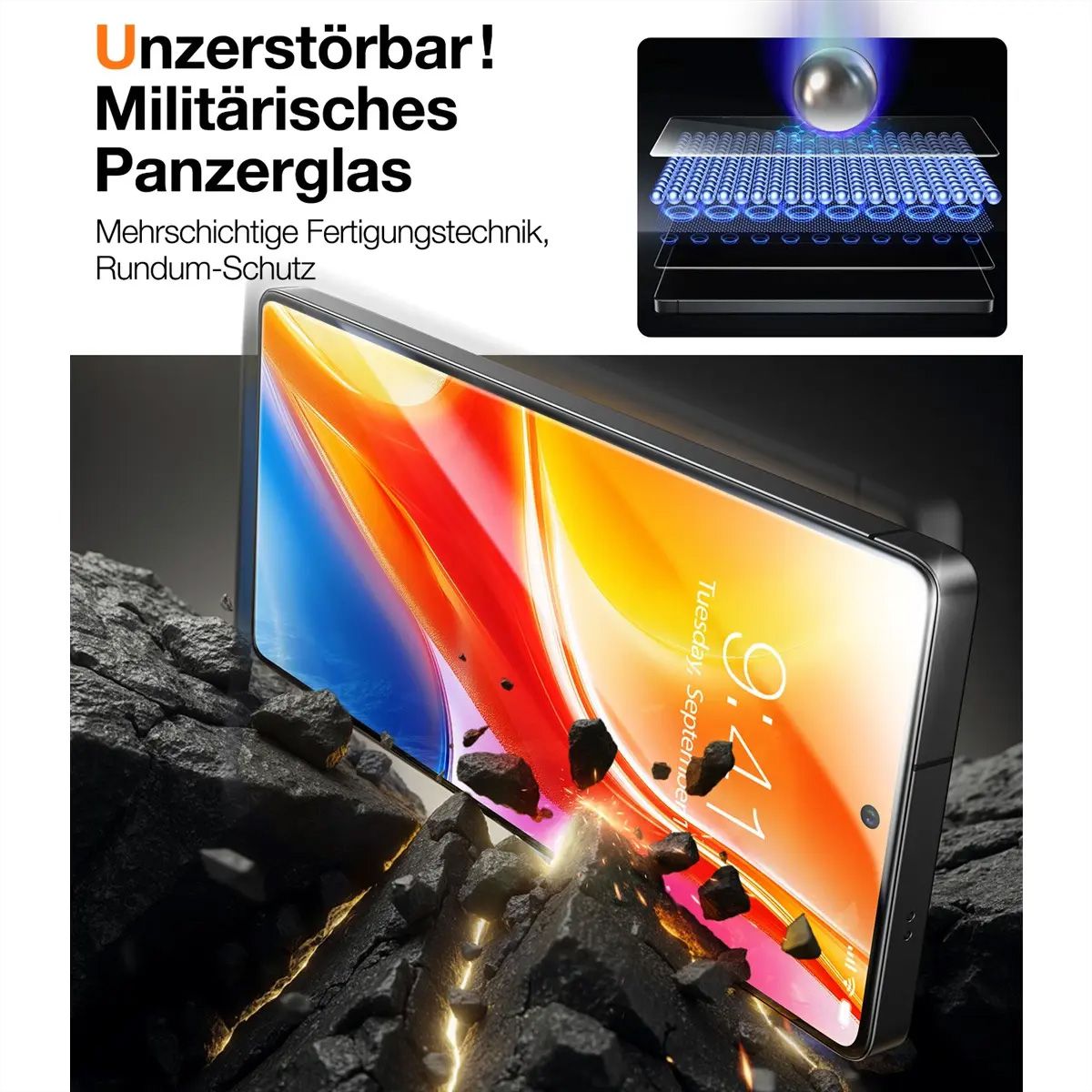 Torras Install Master Displayschutz, Galaxy S25 Ultra, MagSafe, transparent