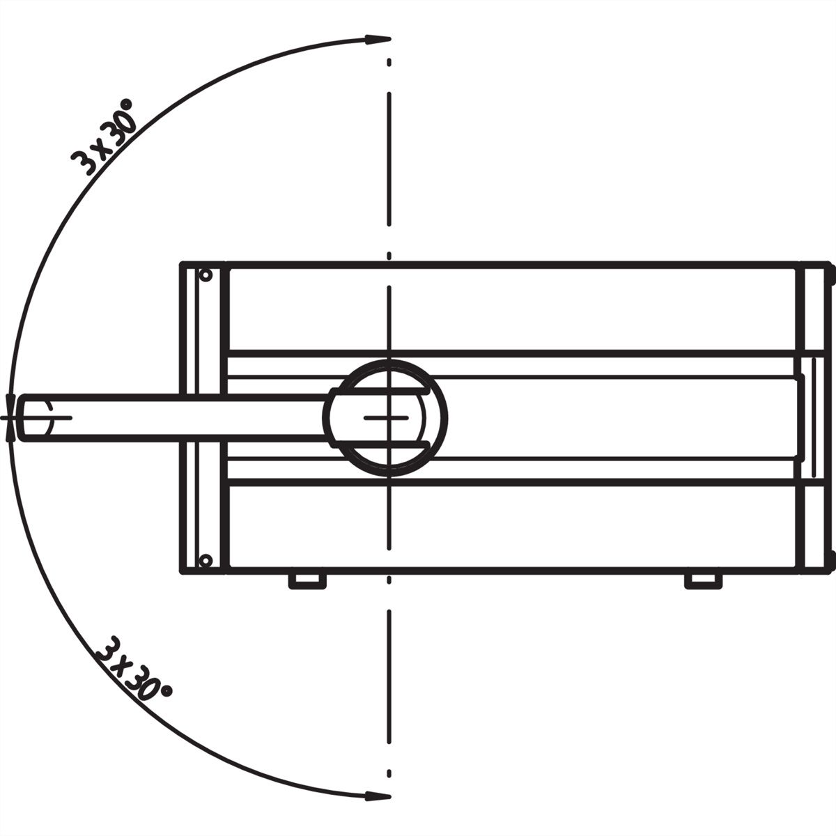 SCHROFF RatiopacPro Kit d'assemblage poignée basculante, 3 U, 42 CV, 375 mm
