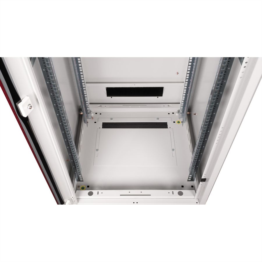 ROLINE 19-Zoll Netzwerkschrank Pro 42 HE, 600x600 BxT Glastür grau