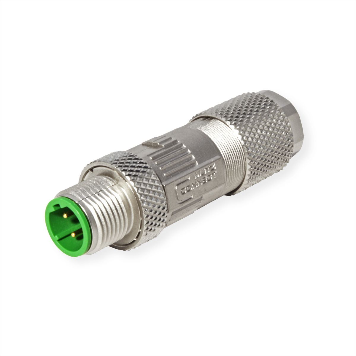 METZ CONNECT Connecteur M12, codage D, IP67, à confectionner sur site, droit