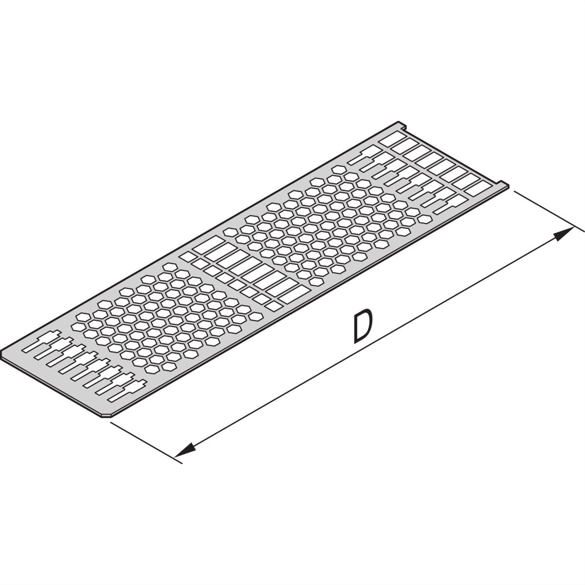 SCHROFF Deckblech für Kassetten - KAS DECKBLECH FS 28TE 227T