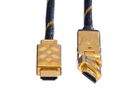 ROLINE GOLD HDMI High Speed Kabel mit Ethernet, drehbar, Retail Blister, 2 m