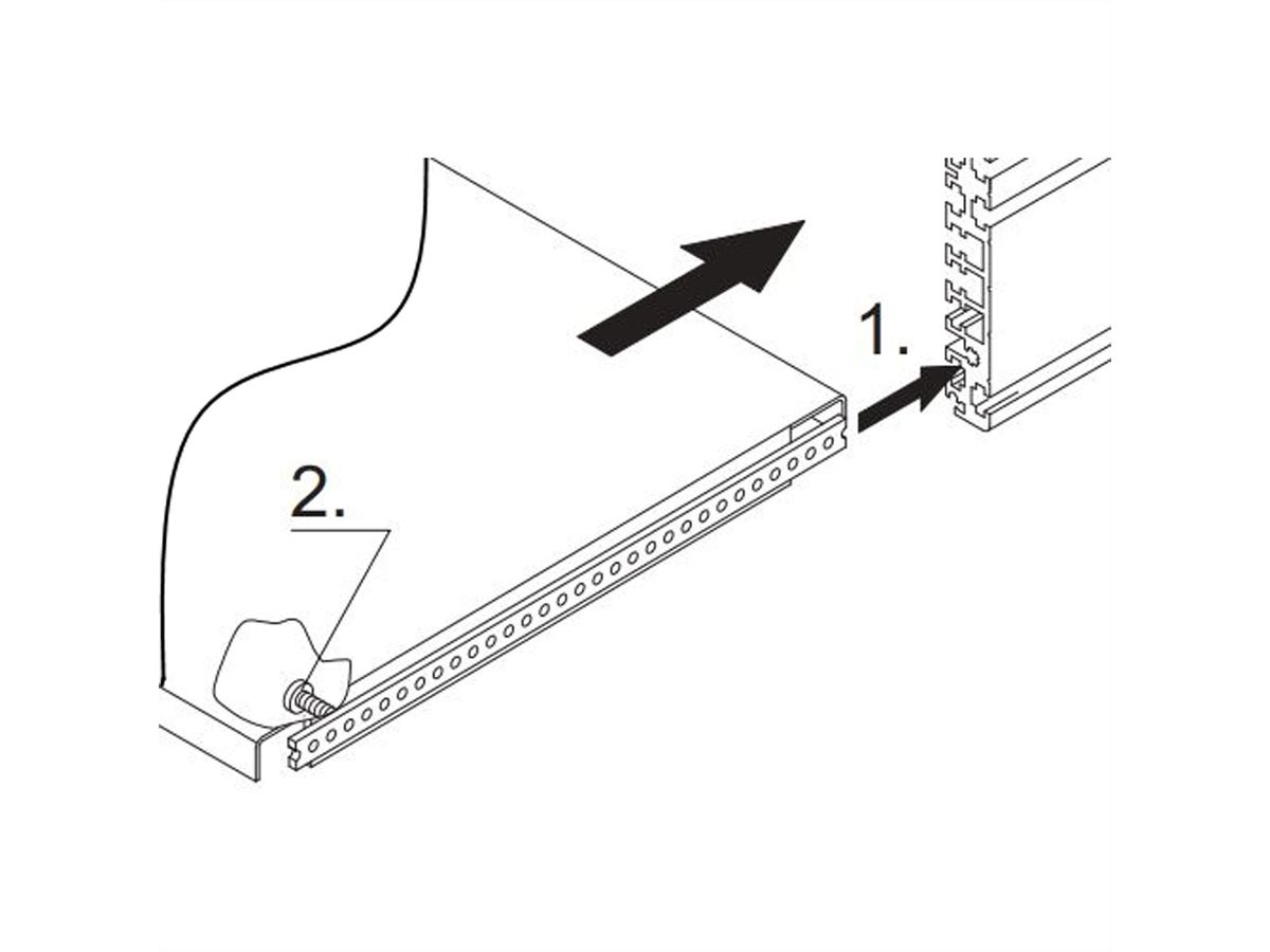 SCHROFF Montageplatte - CHASSISPLATTE 270T