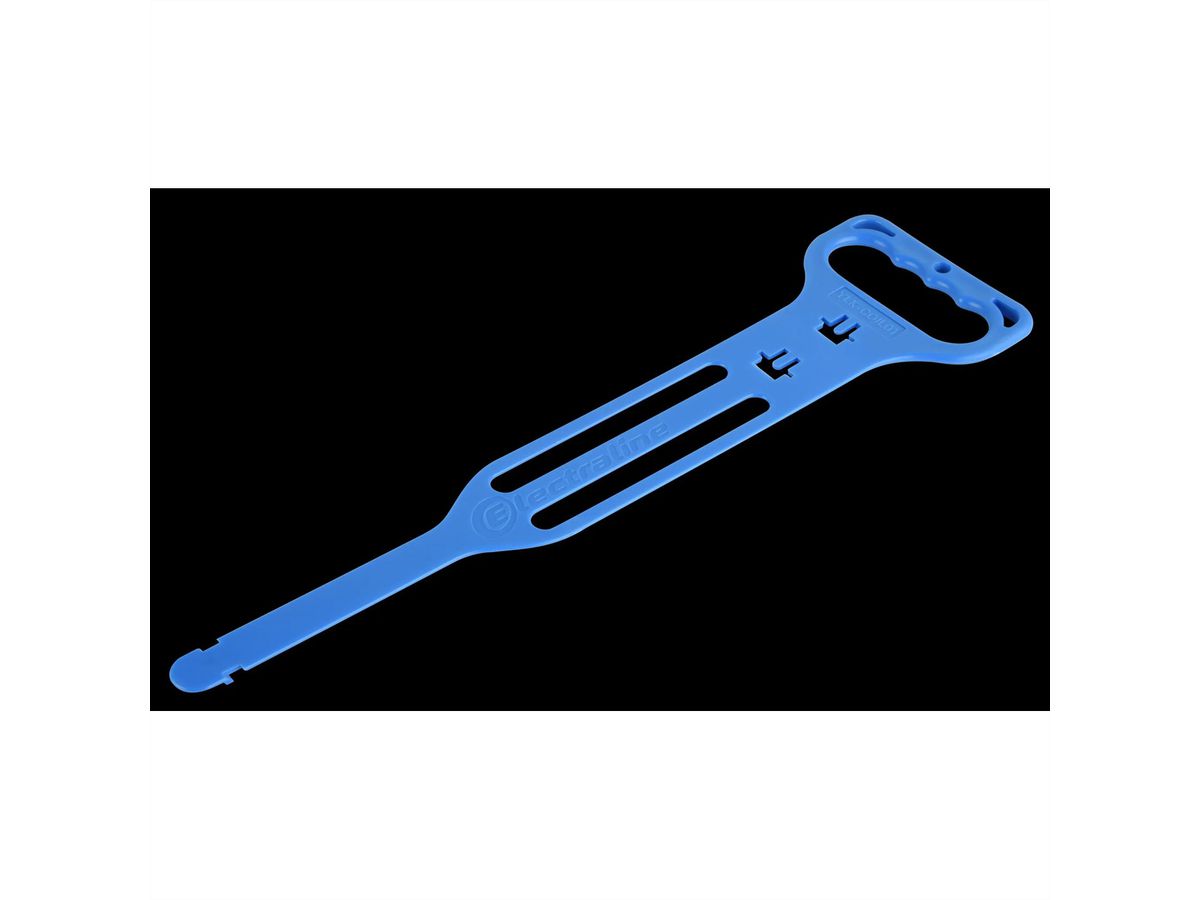 Support de câble en plastique bleu , avec poignée jusqu'à 30 m , bleu