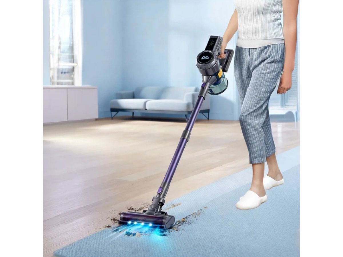 Solis Flexi Vac Cleaner 350, Akku-Staubsauger, 350 W, Li-Ion, , grau/violett