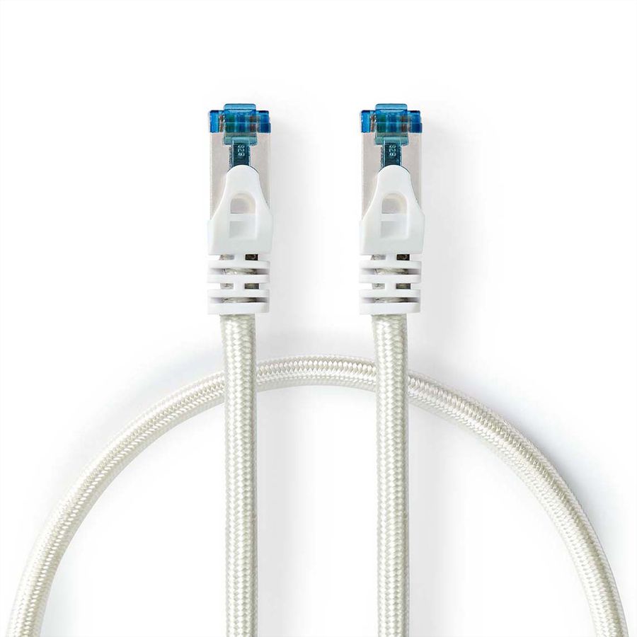 Nedis Cordon réseau S/FTP Cat.6A, blanc, 3.0m