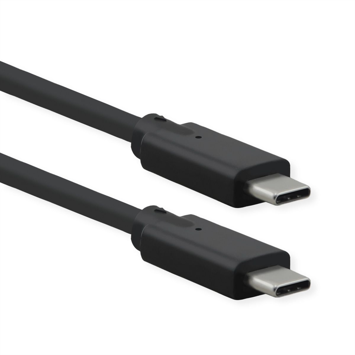 ROLINE USB 3.2 Gen 2x2 Kabel, USB C-C, ST/ST, 4K UHD-1, 20Gbit/s, Emark, 100W, schwarz, 0,5 m