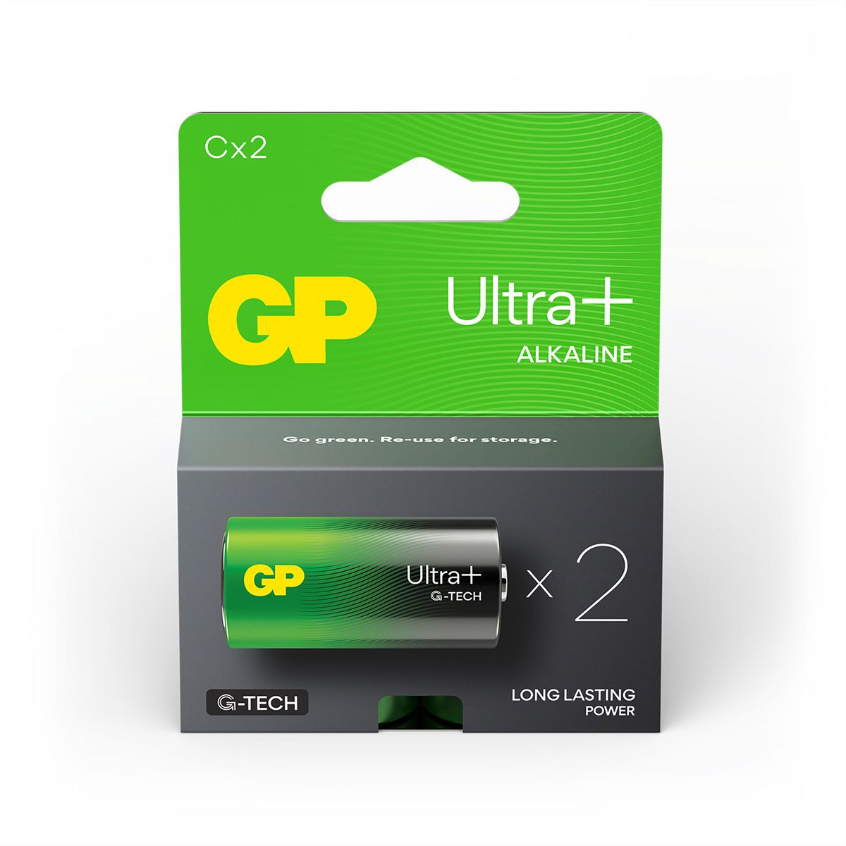 GP Batteries Ultra+ Alkaline C 2x