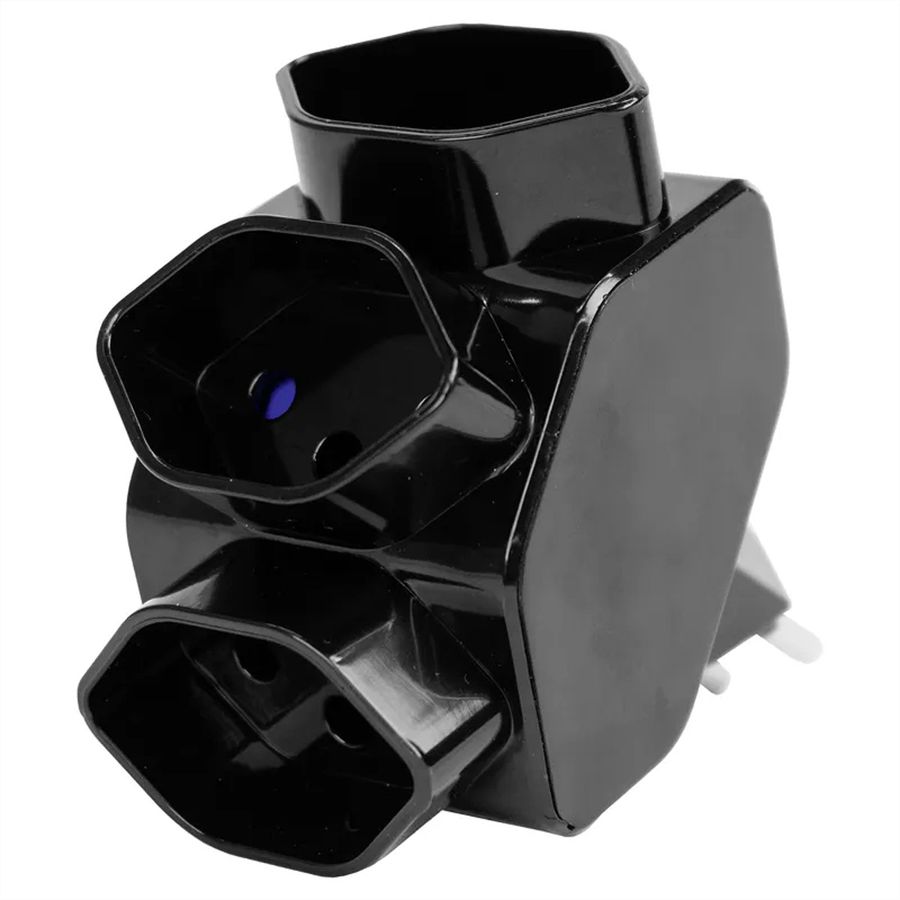 Steffen Mehrfachadapter 3xT13, sternförmig, weiss