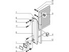 SCHROFF - Kit d'unité enfichable avec poignée d'extraction de type 1, blindé, gris, 3 U, 4 HP