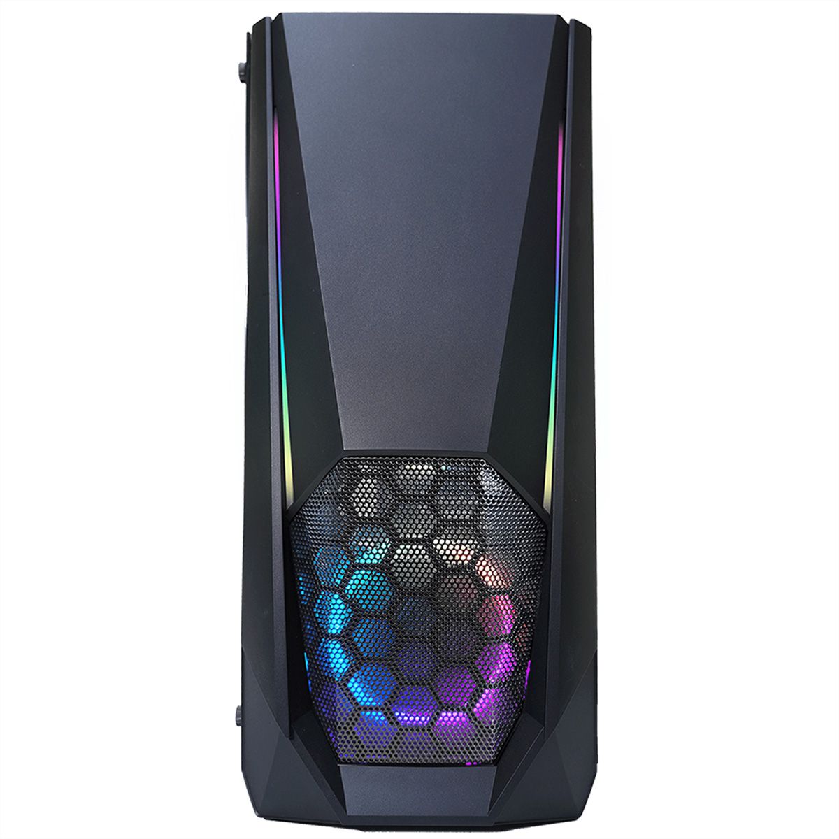 Xilence Xilent Blast X505.ARGB Gaming PC Gehäuse, RGB ATX Midi Tower, schwarz