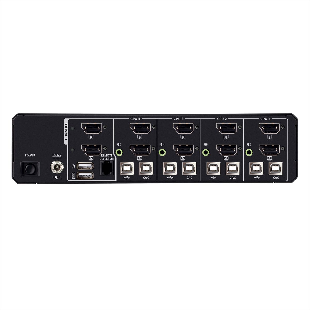 ATEN CS1144DPH4C Commutateur KVM sécurisé universel à 4 ports USB 5K DisplayPort/HDMI double écran avec CAC